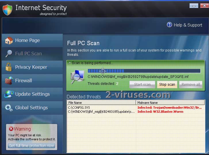 Internet Security virus