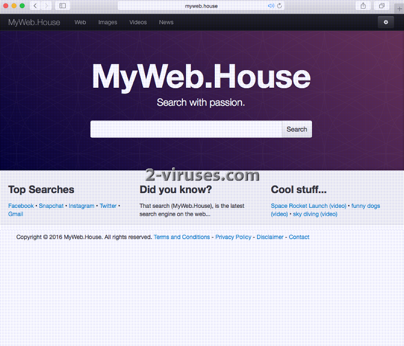 Myweb.house virus