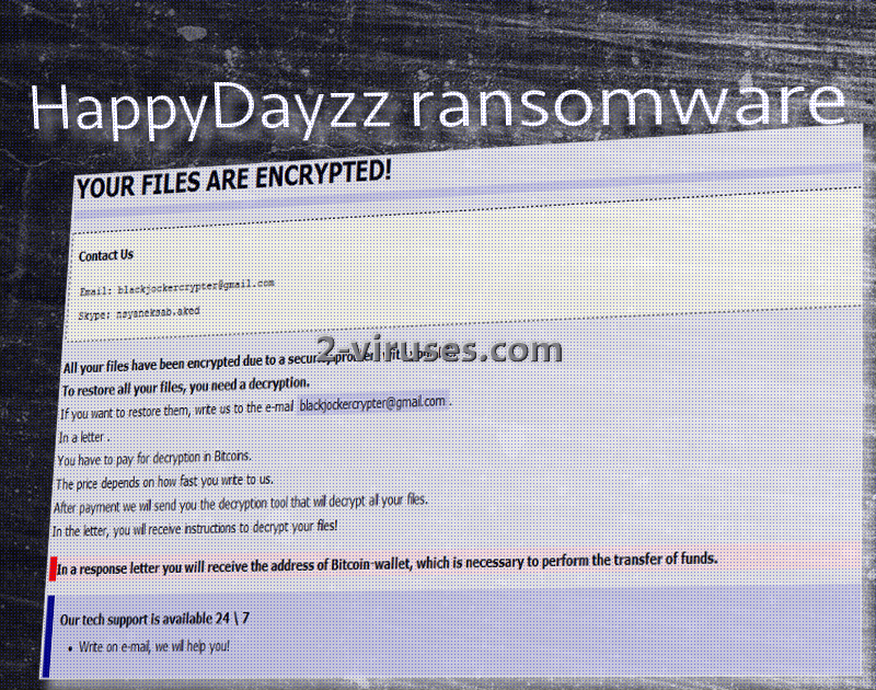 HappyDayzz ransomware