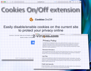 De Cookies On/Off extensie