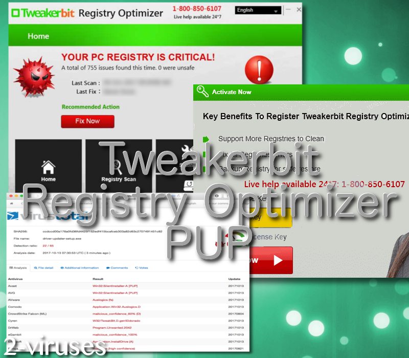Tweakerbit Registry Optimizer tool