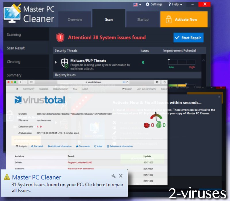 Master PC Cleaner virus