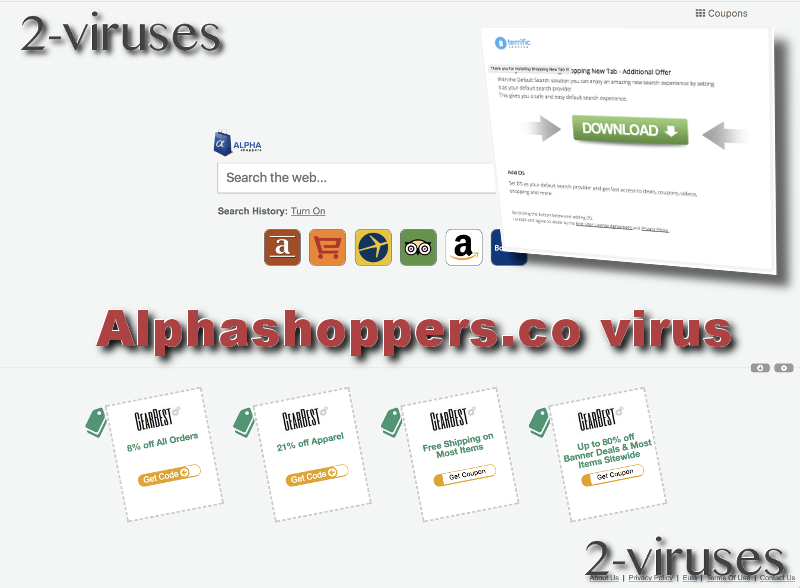 Alphashoppers.co virus remove